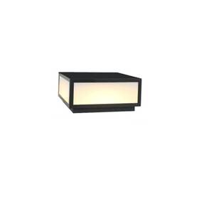 S-0623 011564131932 Outdoor Post Caps Light With Pier Mount Base Column Cap Lamps Black 40cm