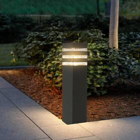 Sl-0623 S-0623 313102597584 15in Pathway Lights Black E26 Outdoor Landscape Path Lighting Aluminum Walkway B