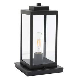 Safavieh 195058427494 Lighting Collection Rinnah Black 12-inch Outdoor Table Lamp Led Bulb Included