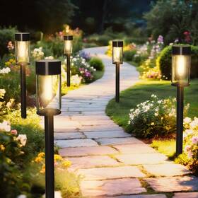 Yl3005 Saksiapro 8 Pack Solar Pathway Lights Outdoor Waterproof High Brightness Led Gar