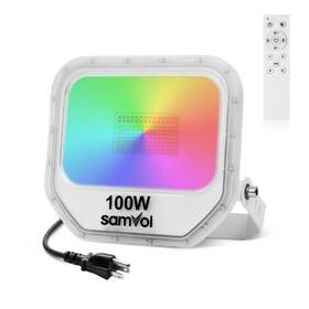 Sv-fl01rgb Samvol Smart Rgb Color Change Led Flood Light Heavy Duty Aluminum Ip65 Waterproof