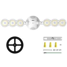 01-04-01-024502 Sansi Led Security Flood Light 6000lm Sensor Dusk To Dawn 45w 600w Equiva
