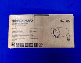 62-1200 Satco 62/1200 New Nuvo Led Landscape Flood 6w Black Finish 3000k Read