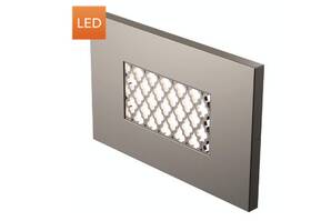 93409s-849 Sea Gull Lighting Tracery Horizontal Led Step Light Satin Nickel