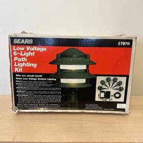 689.79828 Sears Nos 979711 6 Light Low Voltage Green Path Lighting System New In Box