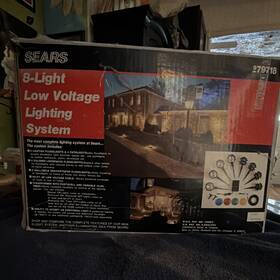 Sears 979718 8-light Low Voltage Outdoor Pathway Floodlight Photocell Timer