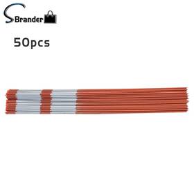 376350 Sellbrander 50 Pcs 6 Feet Reflective Markers 5/16 Inch Diameter Walkway Lights Snow Stakes