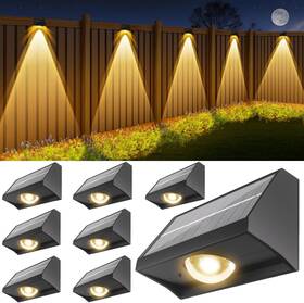 Senlukit 445002129183 Solar Fence Lights Outdoor Waterproof High Brightness Led Spot Lens Deck