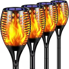Senqwfa 726084281356 43 Inch Waterproof Flickering Flames 96-led Torches Lights Outdoor Solar Landscap