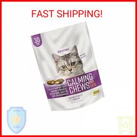 Sentry 073091040118 Calming Chews For Cats Aid Helps To Manage Stress And Anxiety Wit
