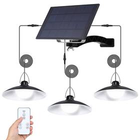 816070007 Serbasic Ip65 Waterproof Solar Pendant Lights Dimmable Dawn/dusk Outdoor/indoor Use