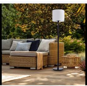 Seville Classics 017641006728 Gloglobe Solar Powered Patio Lamp By 15 Led Colors W Dimmer New