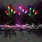 Sfl001 Naweida Solar Lily Flower Light Multi Color Changing 608119642120