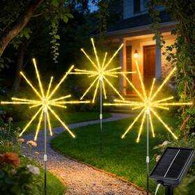 Shenzhen Dealbeta Lighting Technology Co. Ltd. 313035014028 3 Pack Solar Starburst Lights Outdoor 336 Led Pathway With Auto On