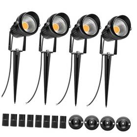 Pd-19839 Shenzhen Huake Light Electronics Co. Ltd. 5w Led Landscape Lights Warm White 3000k-3500k Waterproof Dc 4 Pack