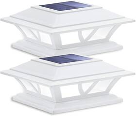 Siedinlar 445026537520 Solar Post Lights Outdoor 2 Modes Led Fence Deck Cap Light For 4x4 5x5