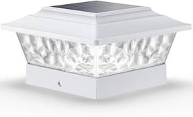 Siedinlar 711181136654 Solar Post Cap Light 12-led 4 Modes Warm/cool White 1 Pack