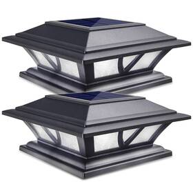 Siedinlar 788478096991 Solar Post Lights Outdoor Led Cap Light For 4x4 5x5 6x6 Posts 2 Modes
