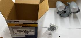 16754 Sigma Outdoor Flood Light 2000 Lumens Led Weatherproof Gray