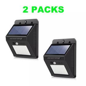 Sinai Spectrum - Ezlis 740134006768 Outdoor 20 Led Solar Wall Lights Power Pir Motion Sensor Garden Yard Path Lamp