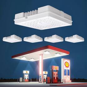 Xqcclen100w3cct-4pw Singcenwon 100w Led Canopy Light 4pack Selectable Wattage 40/60/80/100w 3cct