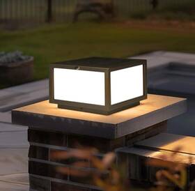 Slp01a Skyglow Outdoor Solar Lamp Post Cap Light Stainless Steel Led Lighting Wate