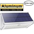 Sl03-white-us Licwshi Solar Outdoor Security Wall Lights Led Silver Aluminum Alloy