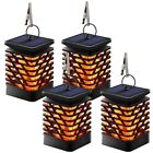 Sl1012-4 Tomcare Solar Lights Lanterns Dancing Flame Outdoor Hanging 713924818834