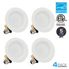 Sl1dl4d-10wxx Torchstar Inch Dimmable Recessed Led Downlight With Baffle Trim Cri