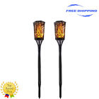 Sl96tl2s Komoon Solar Lights Tiki Torches Flickering Flame Outdoor Landscape Decoration