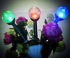 Slg1529a Unbranded Crackle Glass Globe Solar Light Pathway Set