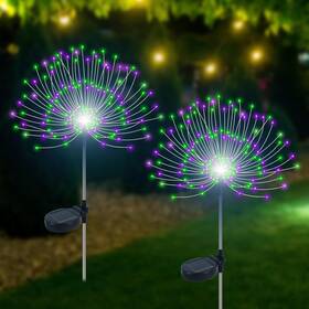 Slyuexu 313027797793 Solar Garden Lights Outdoor Waterproof 2 Pack 120 Led Firework Li
