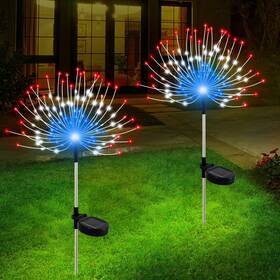 Yftyd00556 Slyuexu Solar Garden Lights Outdoor Waterproof 2 Pack 120 Led Firework D