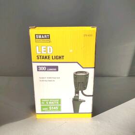 Ea006lh-5 Smart Electrician Led Ground Spike Stake Adjustable Light 300 Lumen With 6ft Cord 25 000 Hour