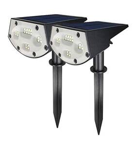 W-le-05 Smart Living Company Wbm 20 Leds Solar Landscape Spotlights Waterproof Wireless Outdoor