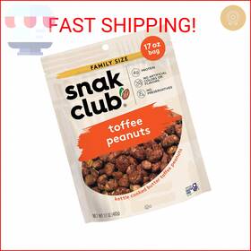 Snak Club 087076645281 Toffee Peanuts Candied With Praline Coat And Sweet Cream Glu