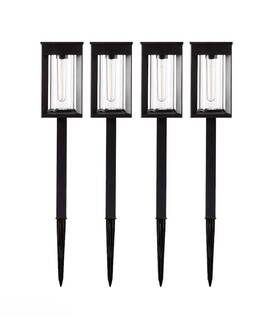 Solar 843583104600 Gtx Led Pathway Lights 4-pack - Outdoor Garden Landscape Stake New