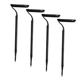 Sbg4-233ab Solar Basics Modern Path Light Outdoor Waterproof Pathway Lights Led 4-pack