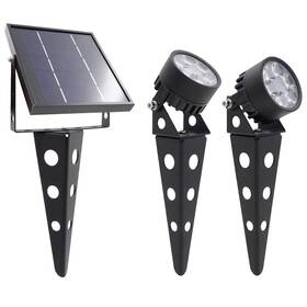 Pd-21147 Solar Light Mart Legacy Mini 50x Twin Solar-powered Spot Lights Led Spotlight Flag Pole