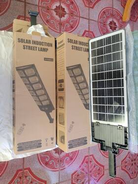 W789b-6 Solar Induction Street Lamp Range 140 Square Meter. Lithium Battery 24 Inch L New