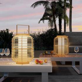 Syaustin01 Solar Yard Outdoor Austin Powered Floor Lamp Set Of 2 14-inch Wicker Woven Led La