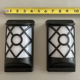 Solarek 731716342404 2 Solar Flame Lights Outdoor Waterproof Flickering Flames Wall - Tested