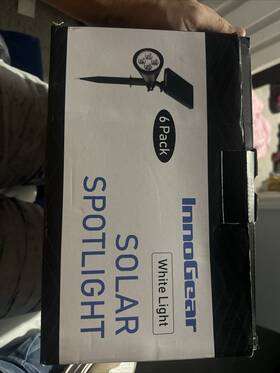 Gpct1324 Solarek Accent Spotlight - Black Box Of 6 Lights