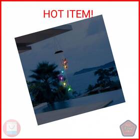 Gpct1540 Solarek Hummingbird Wind Chime Solar String 6 Leds Color-changing Ip65 Waterpro