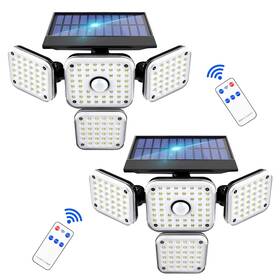 50830-0xx Solarera 144 Led Motion Sensor Solar Lights Outdoor Ip65 Waterproof Security Lamp 2/4 Pcs