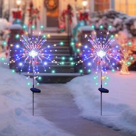Solarera 963031517524 Christmas Solar Garden Lights Outdoor Waterproof 2 Pack Po
