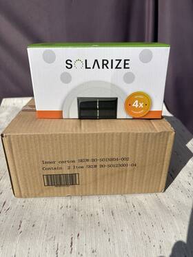 Solarize 810037741230 Solar Gutter Lights Outdoor 2 4 Pack New In The Box