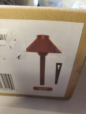 Psh055-tz-15 Sollos Landscape Lighting 5.5 Inch Straight Hat 15 Stem Textured Bronze Finish F