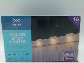 Solpex 759176622928 Solar Fence Lights Outdoor Waterproof High Brightness Led Spot Lens Deck