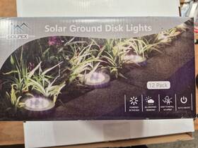 8715 Solpex Solar Ground Lights 12 Pack - Outdoor Waterproof